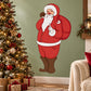 Santa Claus waving finger Christmas sticker with red suit and white beard
