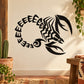 Black scorpion crawling vinyl decal