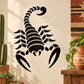 Black scorpion wall decal sticker on light background