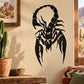 Black crawling scorpion wall decal silhouette