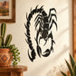 Black scorpion silhouette wall decal sticker