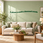 Wall decal showing text: "A picture is worth a thousand words"