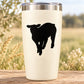 White tumbler with black sheep decal