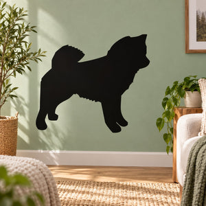 Black Shiba Inu dog silhouette wall decal