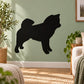 Black Shiba Inu dog silhouette wall decal