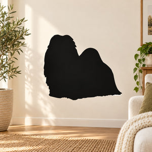 Black Shih Tzu silhouette wall decal