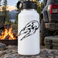 Skull vinyl decal sticker with black skull-and-snake graphic