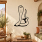 Cobra snake decal, black outline with hood and raised tongue