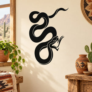 Hostile python decal with bold black coiled snake artwork