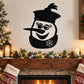 Snowman wall decal with hat, scarf, eyelashes, and snowflake detail