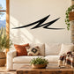 Southwestern wall decal featuring black tribal arrow pattern on vinyl