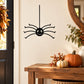 Kids spider dropping wall decal with a black cartoon spider