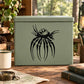 Alien bubble spider decal featuring a black cartoon spider with circular bubble body