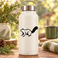 Squirrel watching decal with black silhouette on a white surface