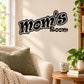 Mom's Room wall decal with bold script lettering