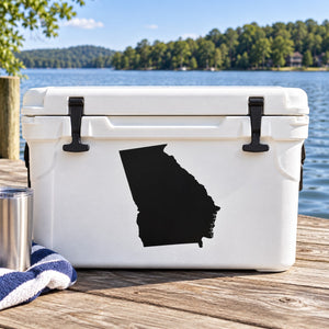Black Georgia state silhouette decal sticker