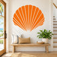 Orange seashell summer element wall decal vinyl sticker