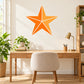 Orange starfish wall decal vinyl star