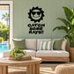 Wall decal with smiling sun in graduation cap and bold "Catch Some Rays!!" lettering, black