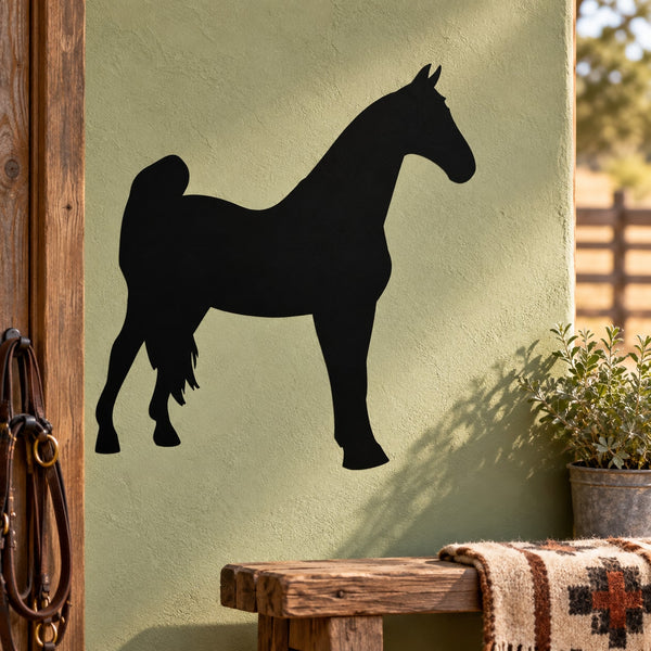 Black Tennessee Walker horse silhouette decal