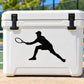 Tennis Wall Decal - Vinyl Decal - Car Decal - Vd001 — illustrative vinyl decal application mockup. Surrounding objects are not included.