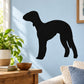 Black Bedlington terrier silhouette wall decal