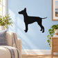 Black Manchester terrier dog silhouette decal