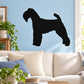 Black Welsh terrier silhouette wall decal, simple dog profile