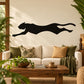 Black tiger silhouette wall decal
