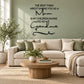 Wall decal with “Mom” and “Grandma” quote in black cursive lettering