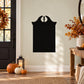 Black tombstone wall decal with ornate top emblem