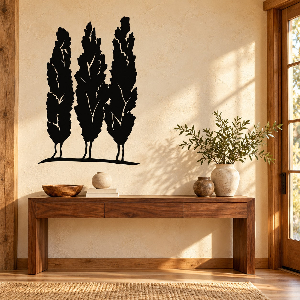 Tree Wall Decal - Vinyl Decal - Car Decal - MC39 — illustrative vinyl decal application mockup. Surrounding objects are not included.