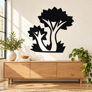 Tree Wall Decal - Vinyl Decal - Car Decal - MC55 — illustrative vinyl decal application mockup. Surrounding objects are not included.
