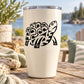 Giant tortoise decal with bold black tribal turtle graphic