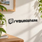 Custom Twitch decal with Twitch logo and custom text