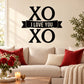 Valentine's XOXO wall decal reading 'I LOVE YOU' with XO hearts