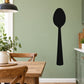 Black spoon wall decal with simple silhouette