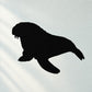 Black walrus silhouette decal