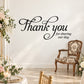 Thank you for sharing our day wall decal, black cursive script