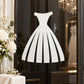 White wedding dress decal silhouette with fitted bodice and full pleated skirt