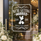Wedding vinyl wall decal: We're Getting Married, 23.04.2014, dove, Save the Date