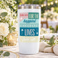 Stainless tumbler with wedding sticker: Join us, happiest day, June 12th