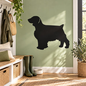 Black Welsh Springer Spaniel dog silhouette wall decal