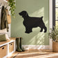 Black Welsh Springer Spaniel dog silhouette wall decal