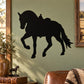 Black horse silhouette marching decal sticker