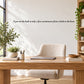 Wall decal with motivational quote text: "A pat on the back..."