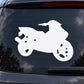 Small scooter decal with white scooter silhouette