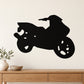 Small scooter decal with black scooter silhouette