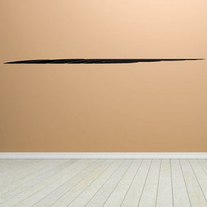 Vehicle pinstripe vinyl decal, thin black stripe for vehicles or walls