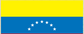 Venezuela flag sticker with yellow, blue, and red stripes and white star circle